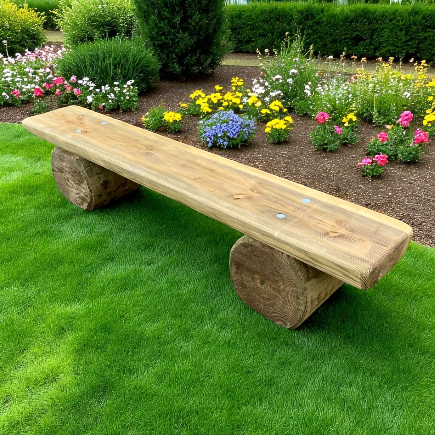 Gartenbank Holzbank ohne Lehne - Veischedetal