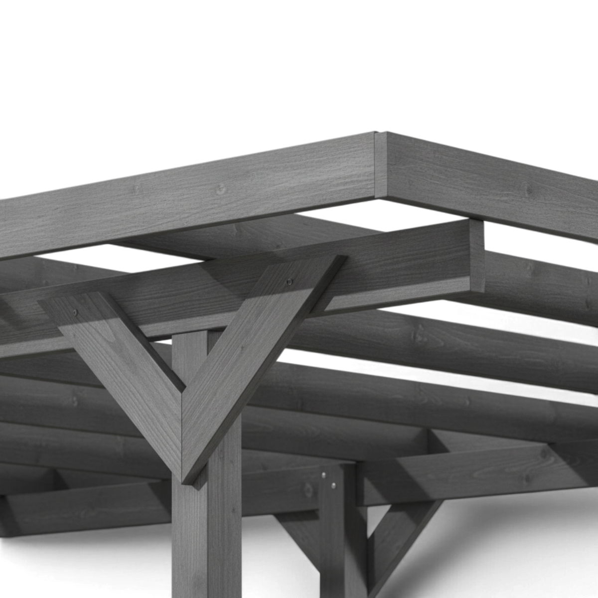 Einzelcarport Willingen - KDI / Lasiert / Douglasie
