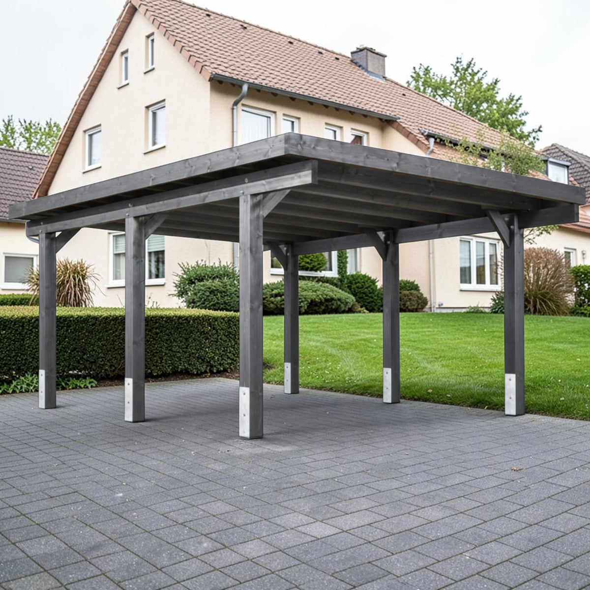 Einzelcarport Eslohe - Natur / Lasiert