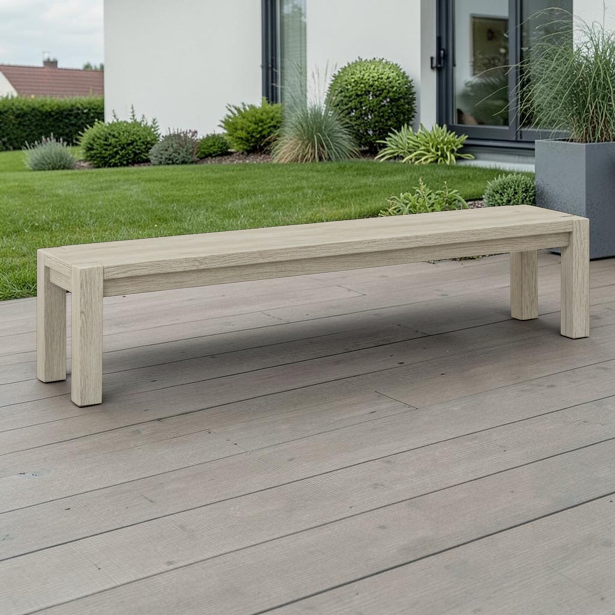 Loungebank Massivholz ohne Lehne - Salweytal - ANTE NEO