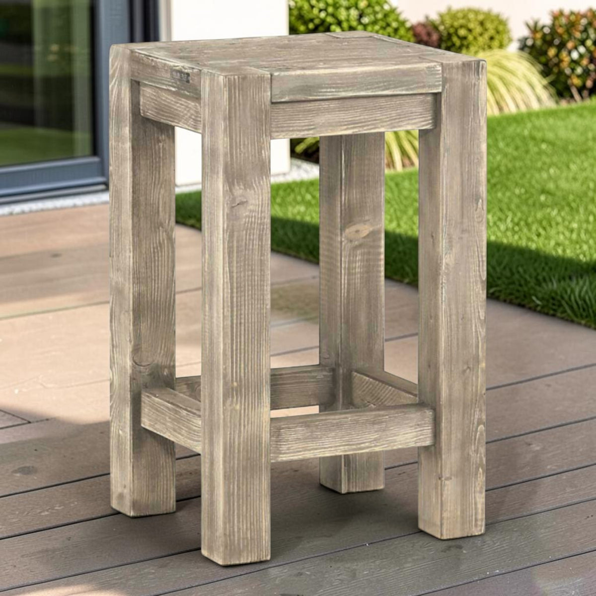 Stehtischhocker Massivholz - Stockmetal - ANTE NEO