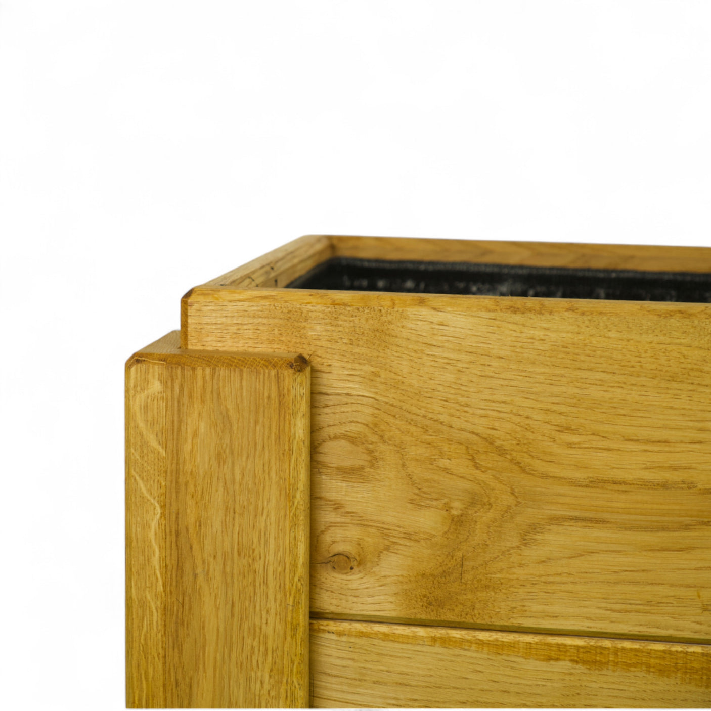 Pflanzkübel, Blumenkübel - Eiche - Verse - Lasiert