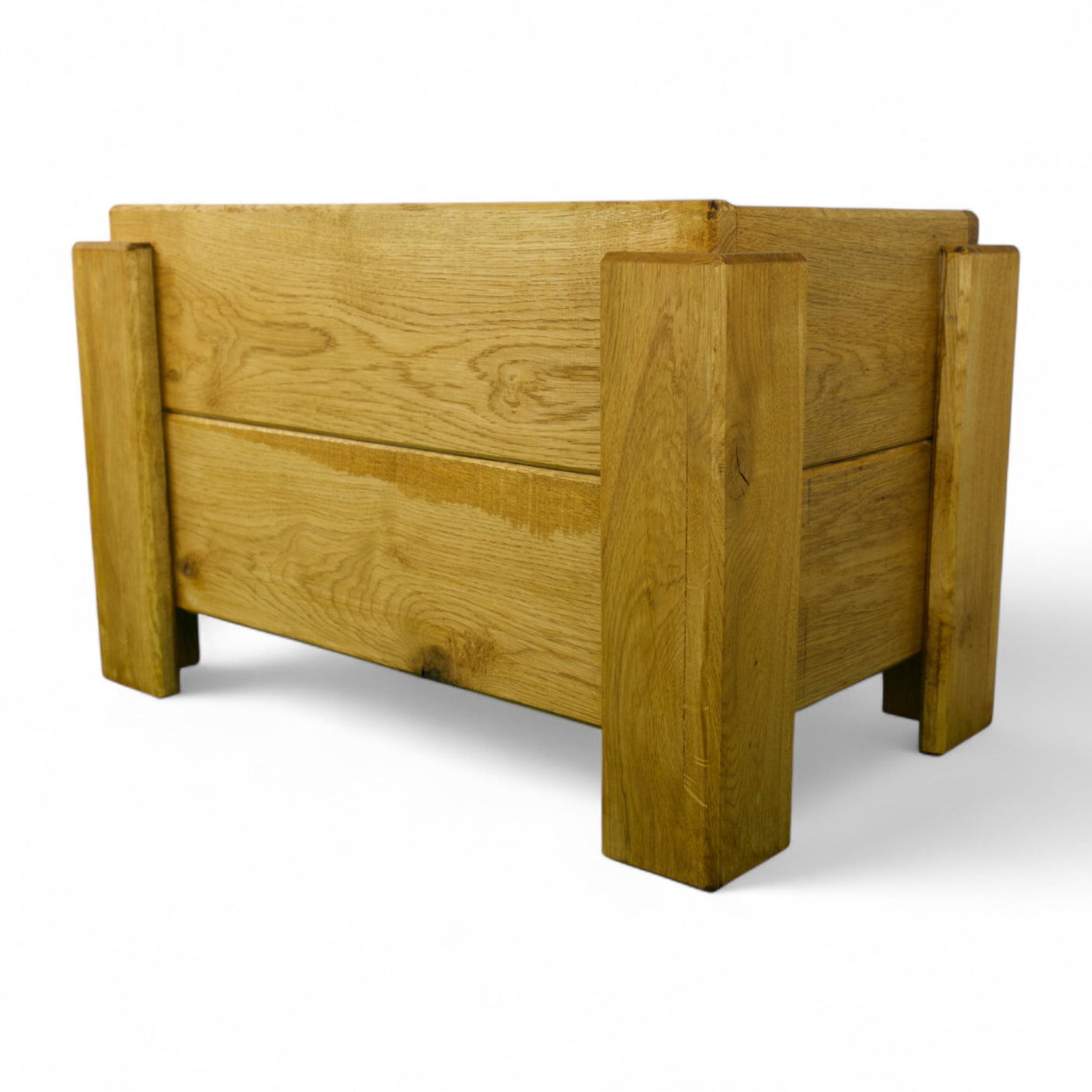 Pflanzkübel, Blumenkübel - Eiche - Verse - Lasiert