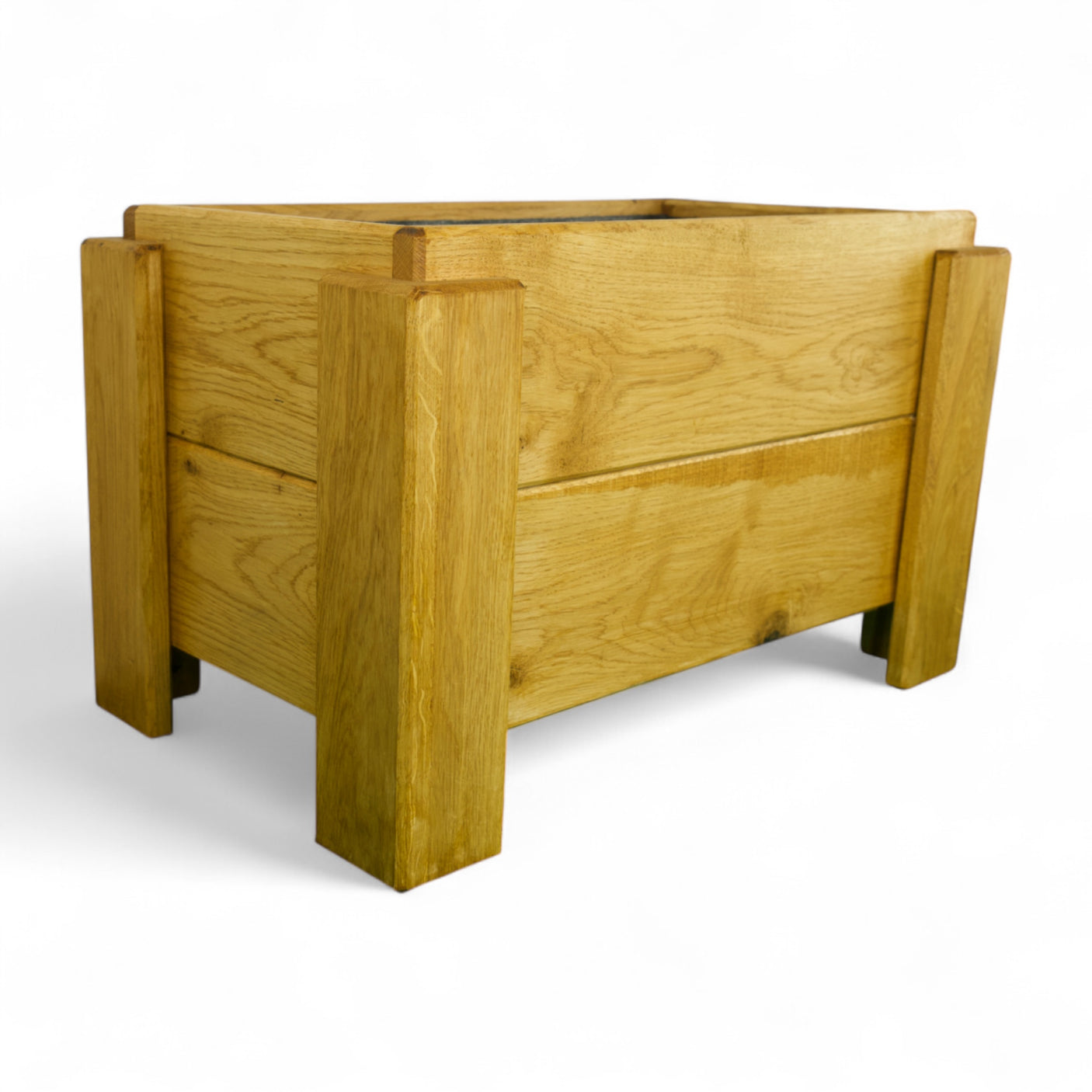 Pflanzkübel, Blumenkübel - Eiche - Verse - Lasiert