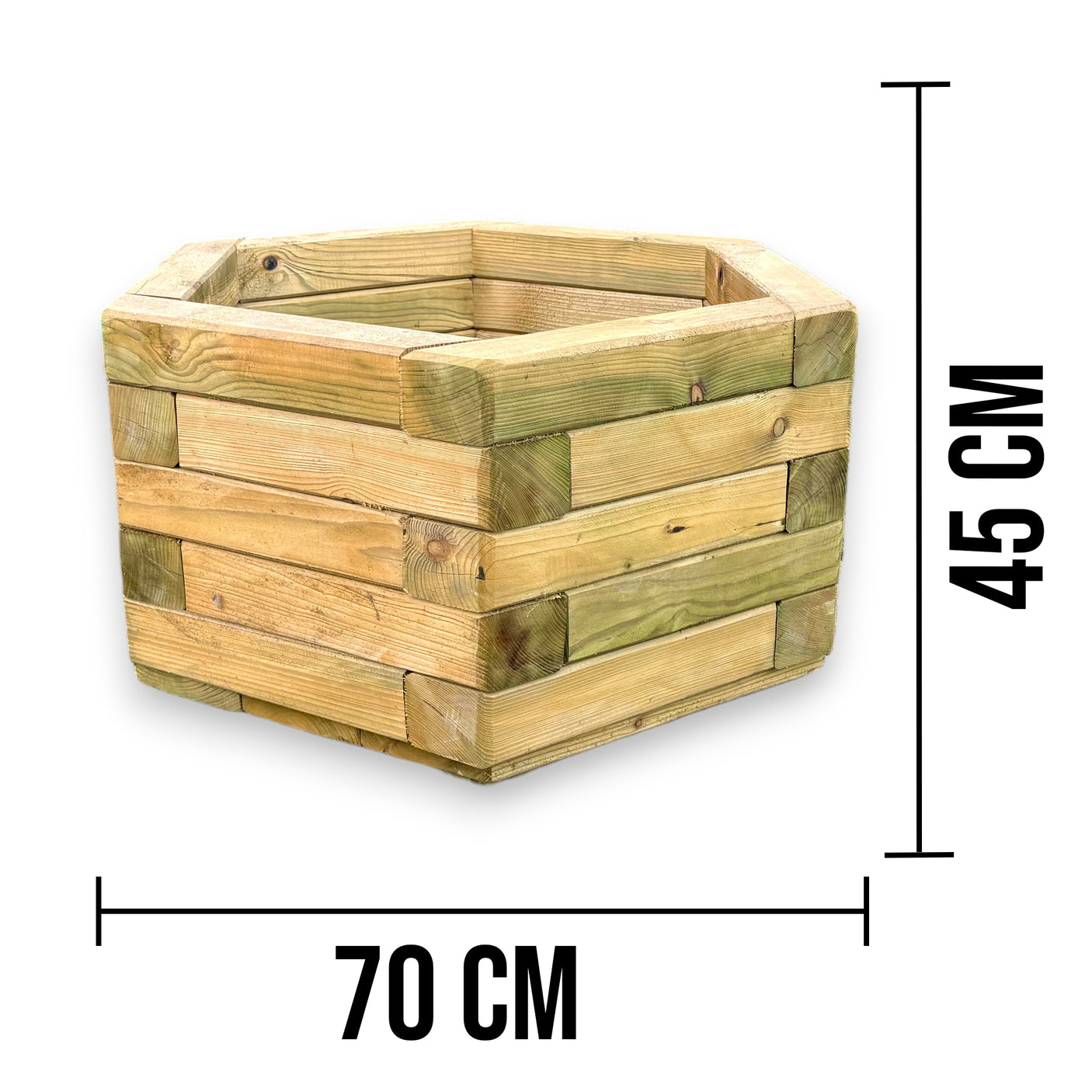 Sechseck Pflanzkübel Blumenkübel - Veischede - KDI