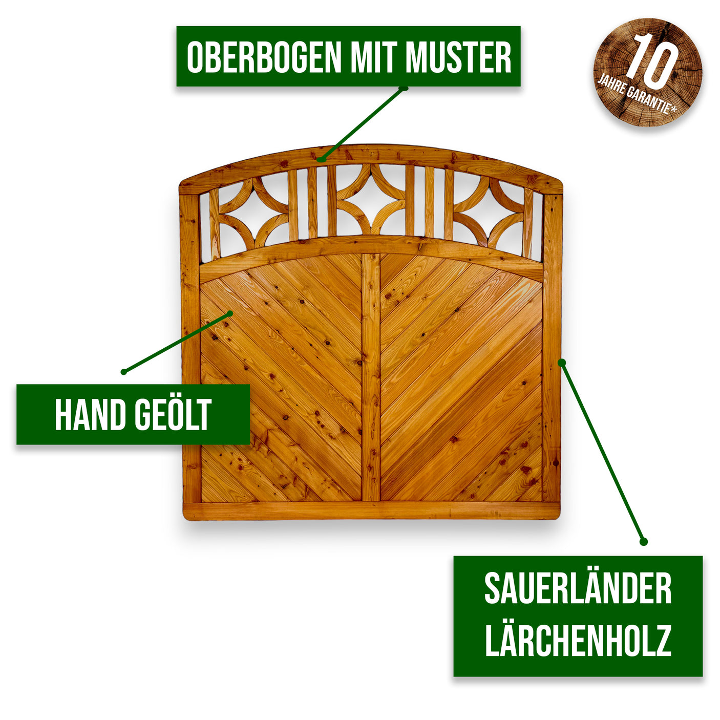 Sichtschutz Dichtzaun - Bremberg - Douglasie geölt