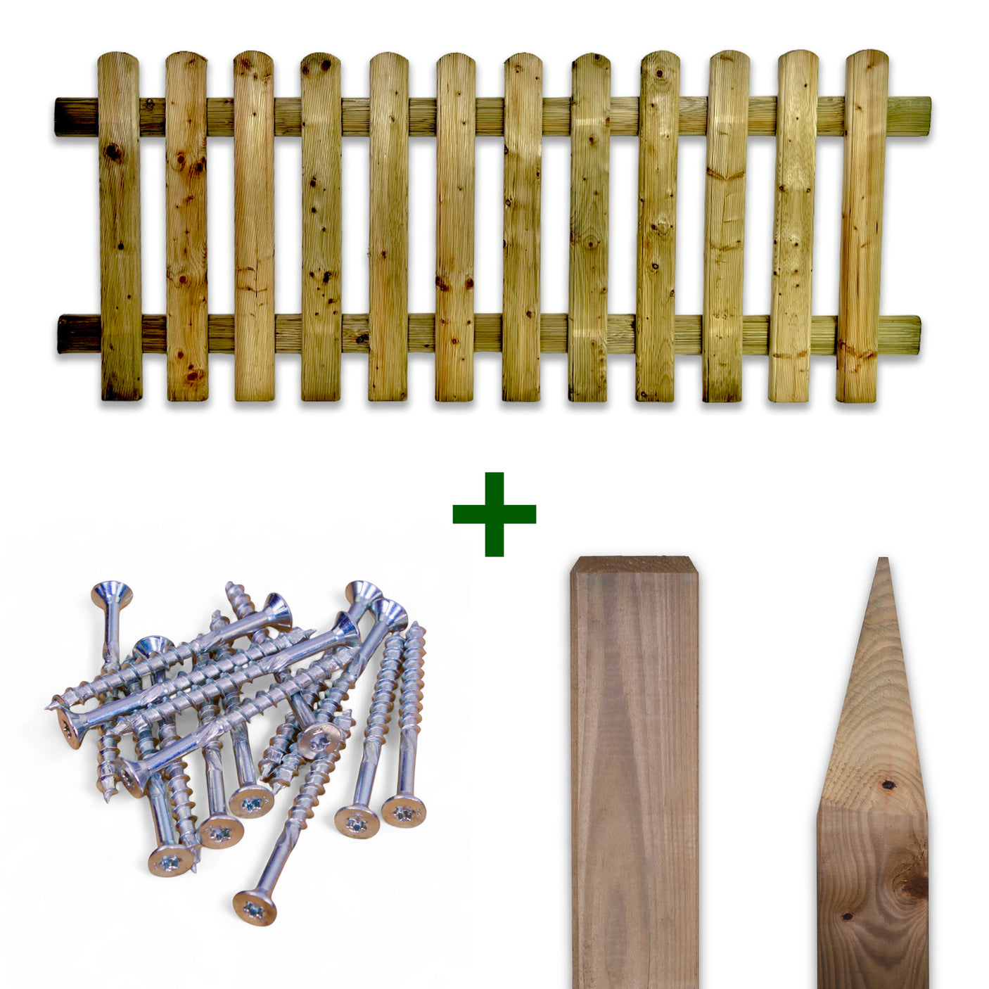 Komplettset Gartenzaun - Sorpezaun - KDI