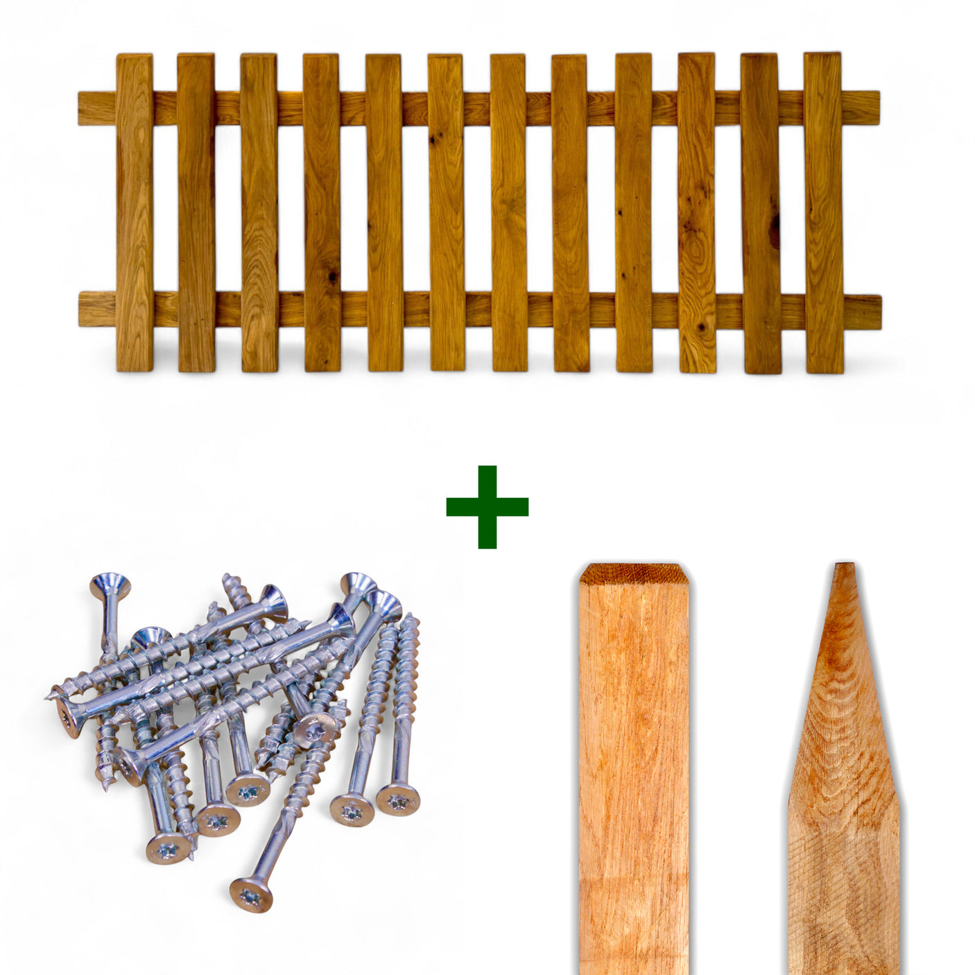 Komplettset Gartenzaun - Hennezaun - Lasiert