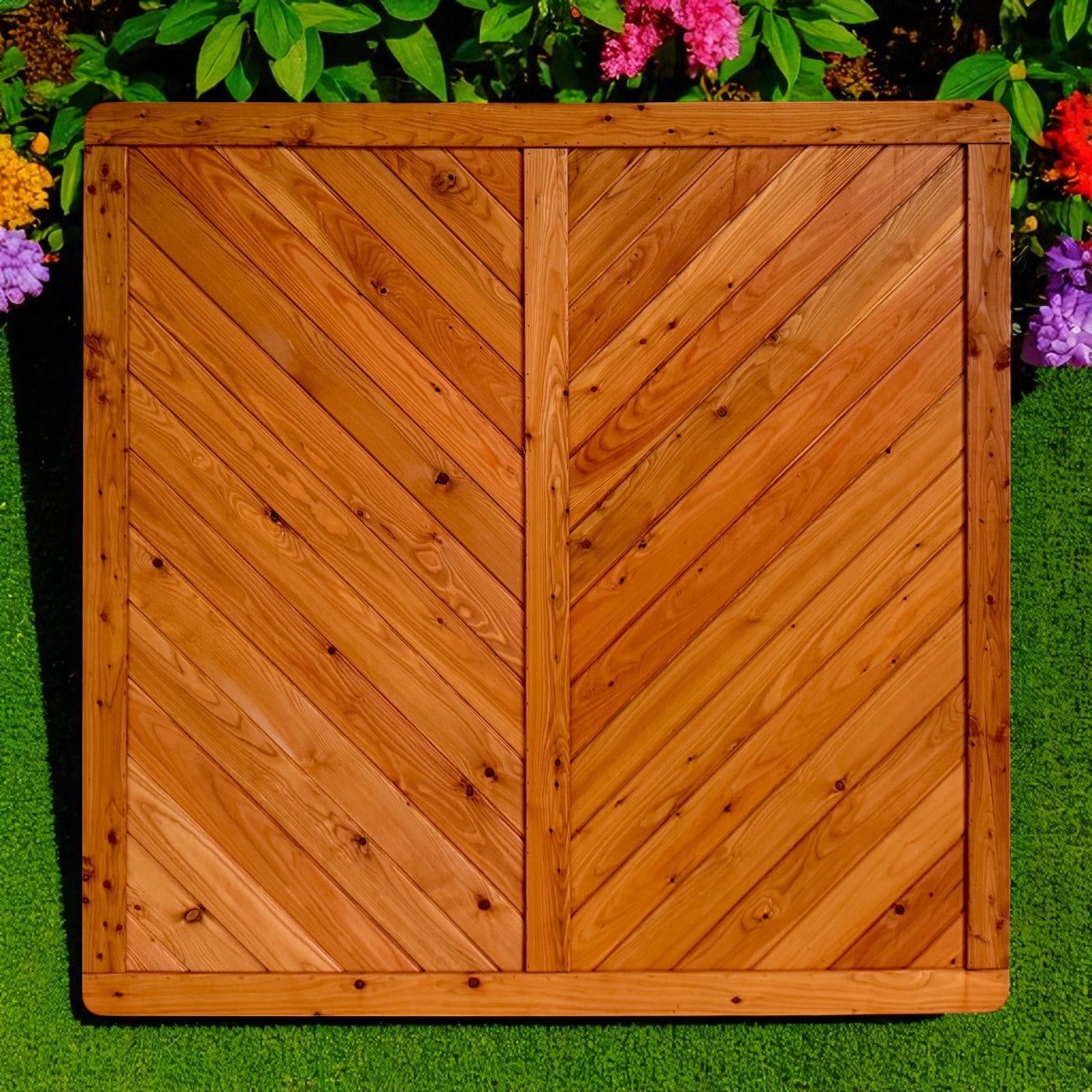 Sichtschutz Dichtzaun - Stüppel - Lärche geölt