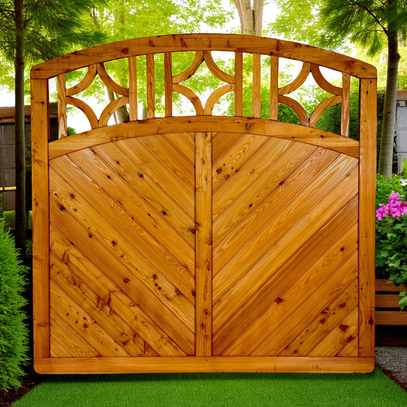 Sichtschutz Dichtzaun - Bremberg - Douglasie geölt