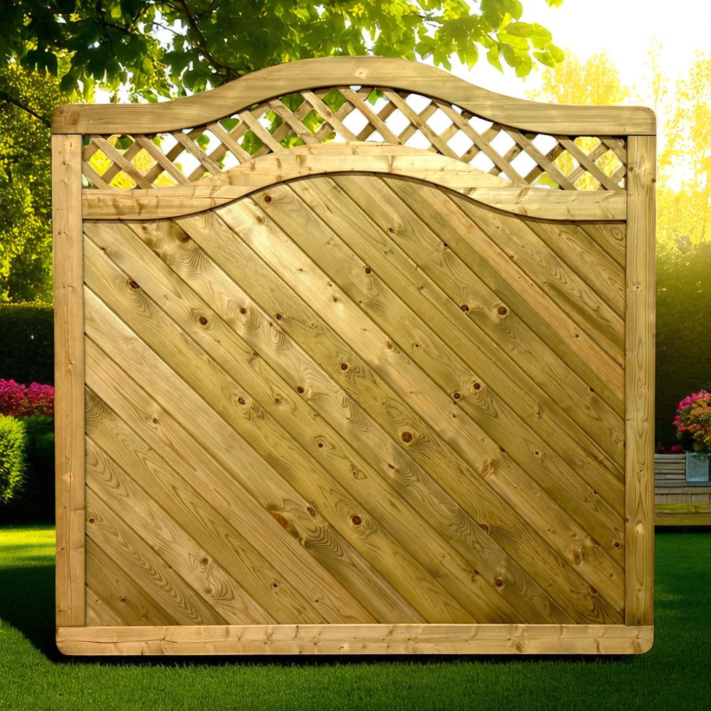 Sichtschutz Dichtzaun - Homberg - KDI (geschweift)