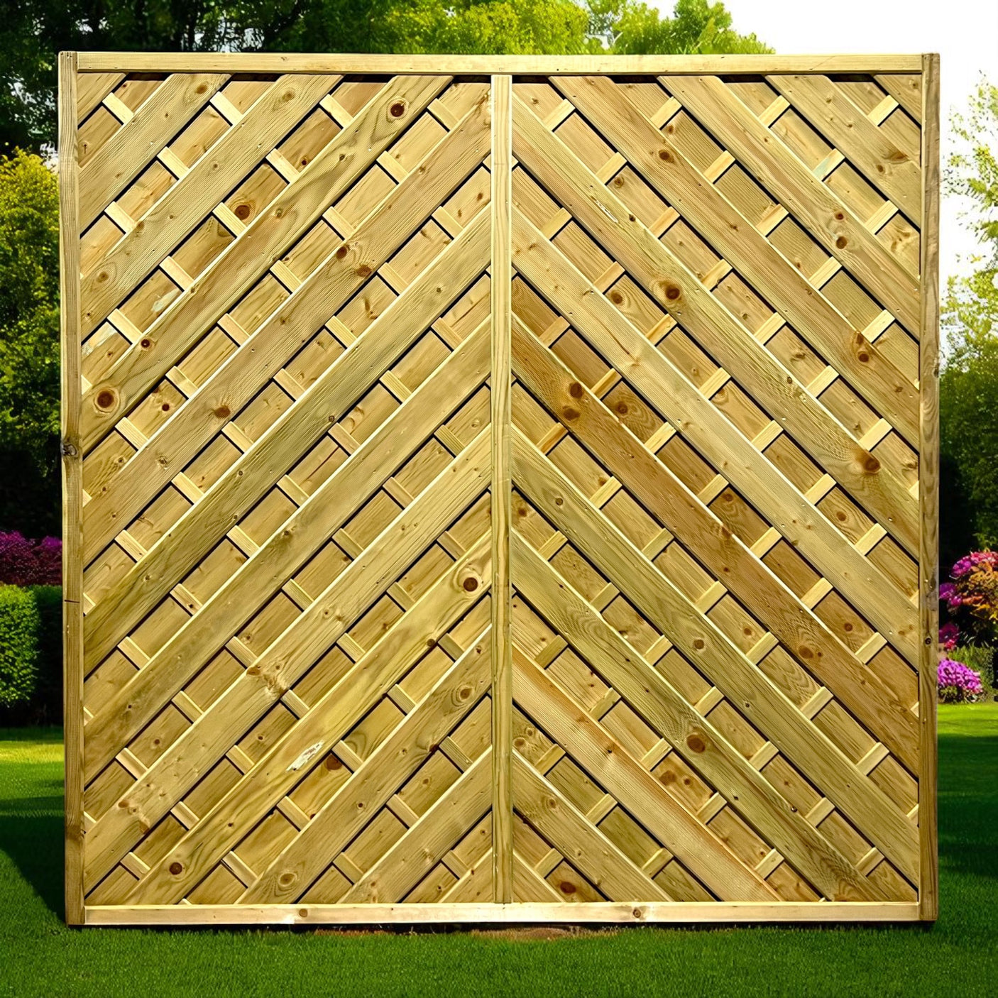 Sichtschutz Dichtzaun Lamellenzaun- Wolfshorn - KDI