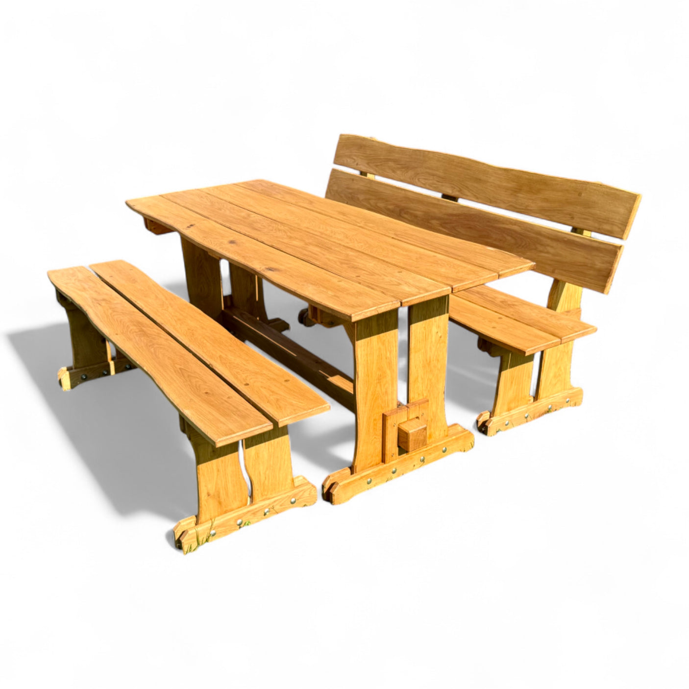 Garnitur Sitzgruppe - Eiche - Valmetal