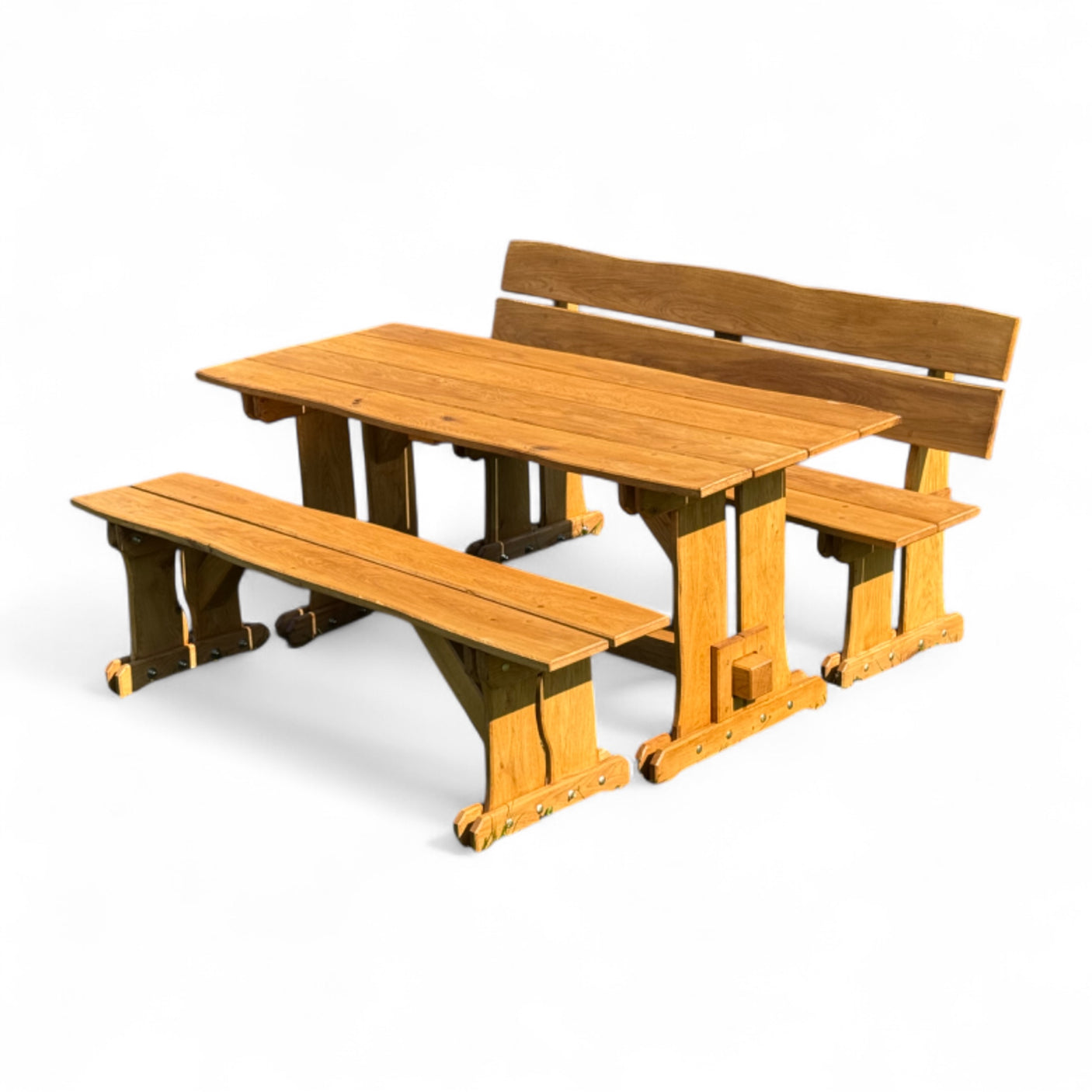 Garnitur Sitzgruppe - Eiche - Valmetal