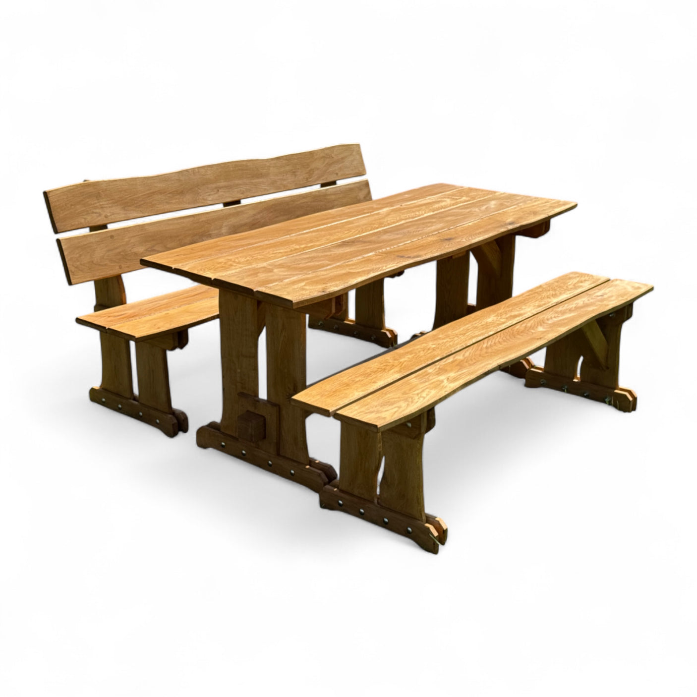 Garnitur Sitzgruppe - Eiche - Valmetal