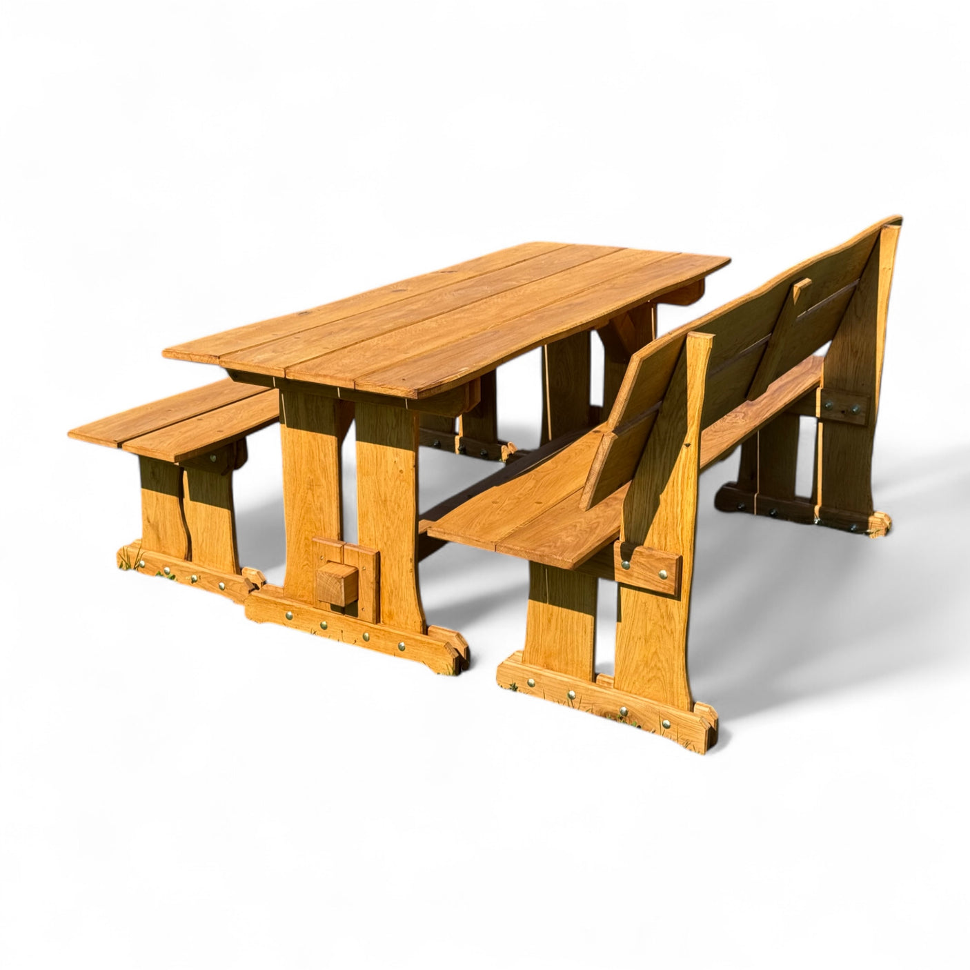 Garnitur Sitzgruppe - Eiche - Valmetal