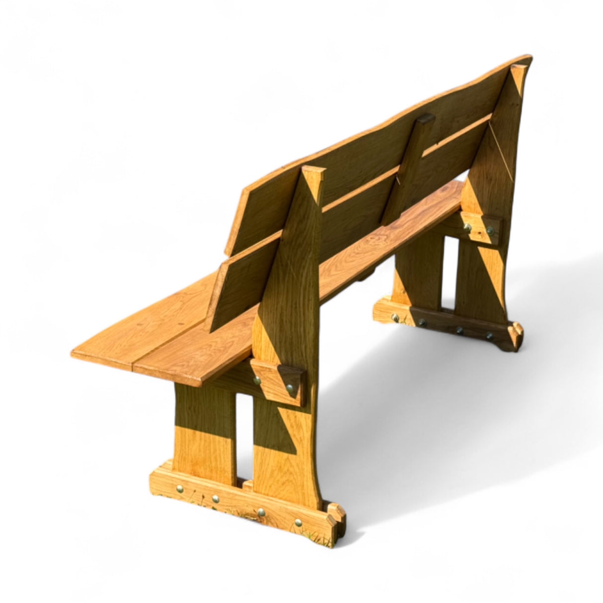 Gartenbank Holzbank - Eiche - Valmetal