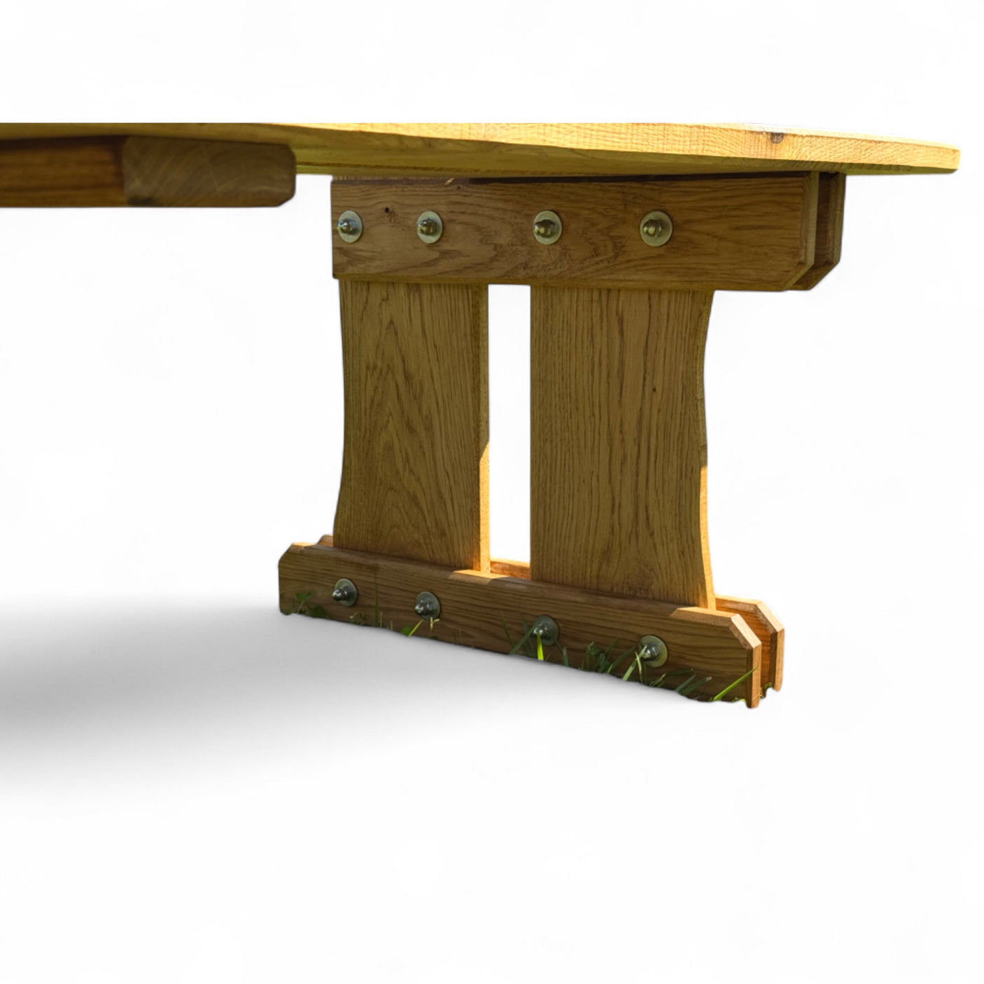 Gartenbank Holzbank - Eiche - Valmetal