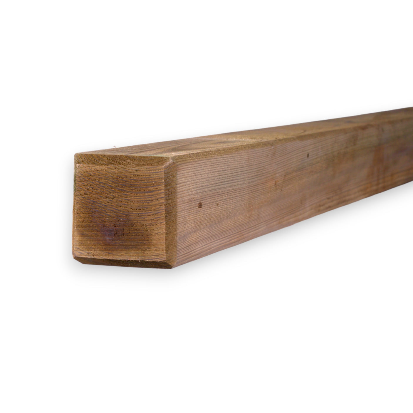 Vierkantpfosten gespitzt - Kiefer - KDI Grün