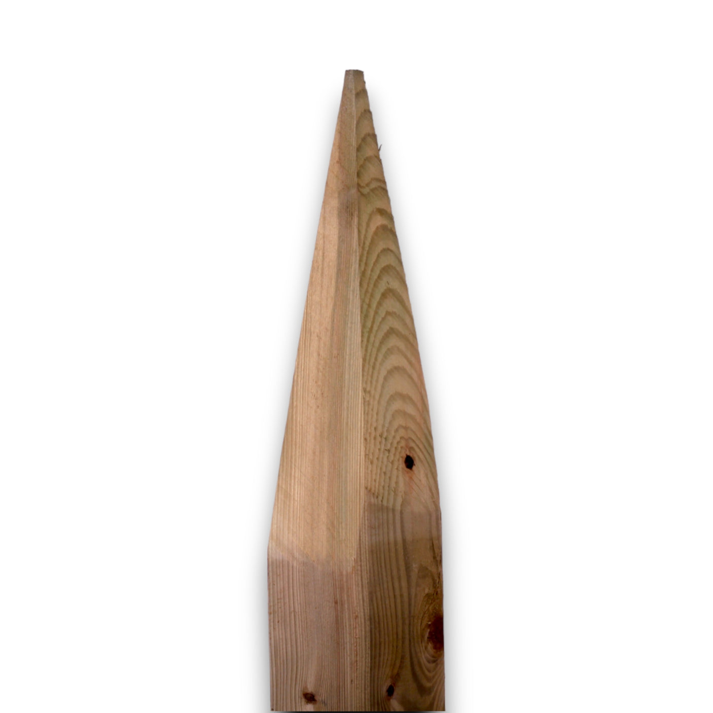 Vierkantpfosten gespitzt - Kiefer - KDI Grün