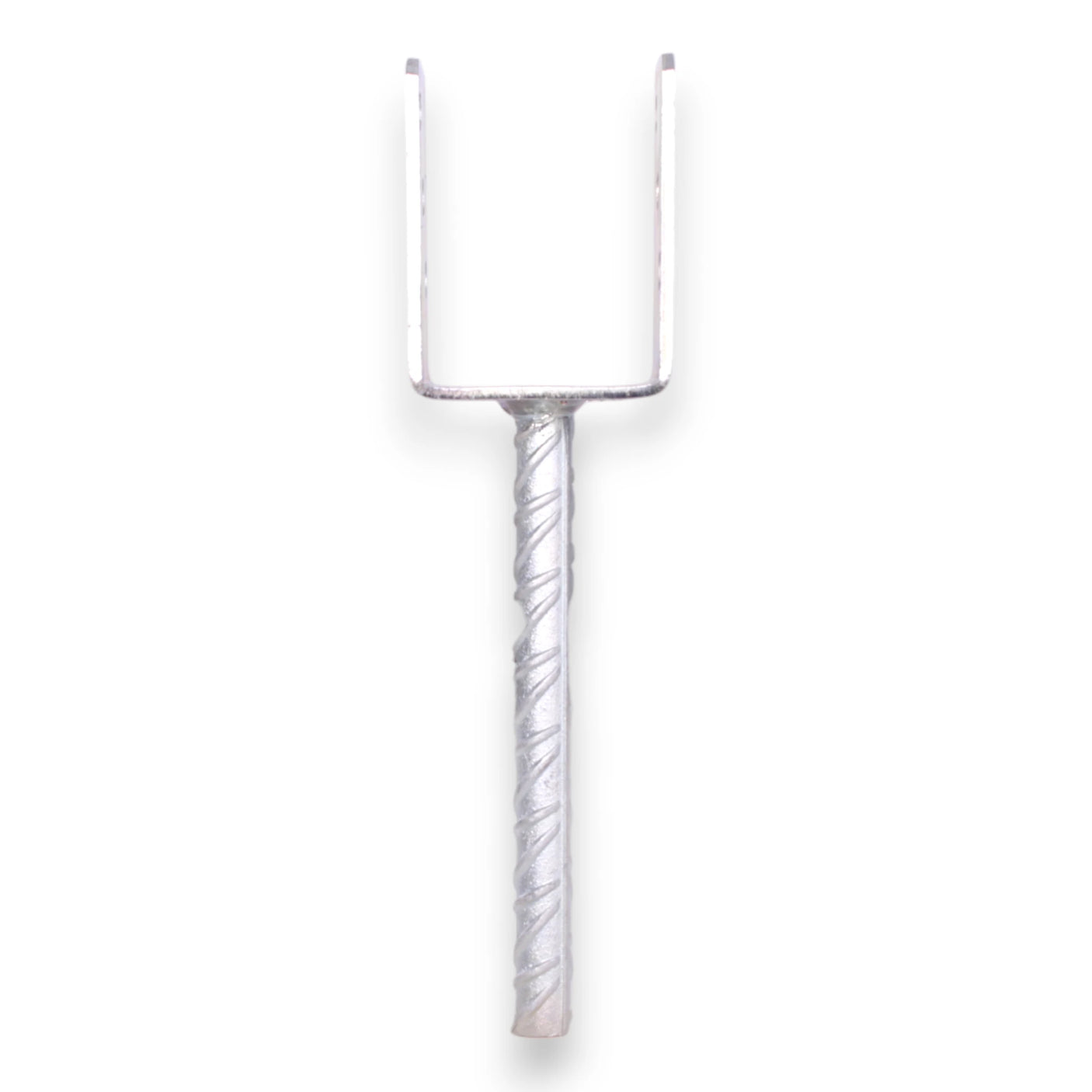 U-Pfostenträger mit Betonanker aus Riffelstahl