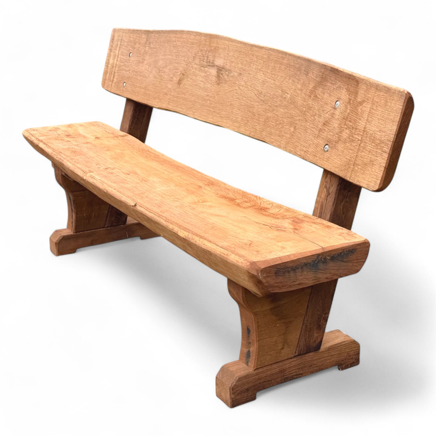 Gartenbank Holzbank - Eiche - KDI Braun - Röhrtal