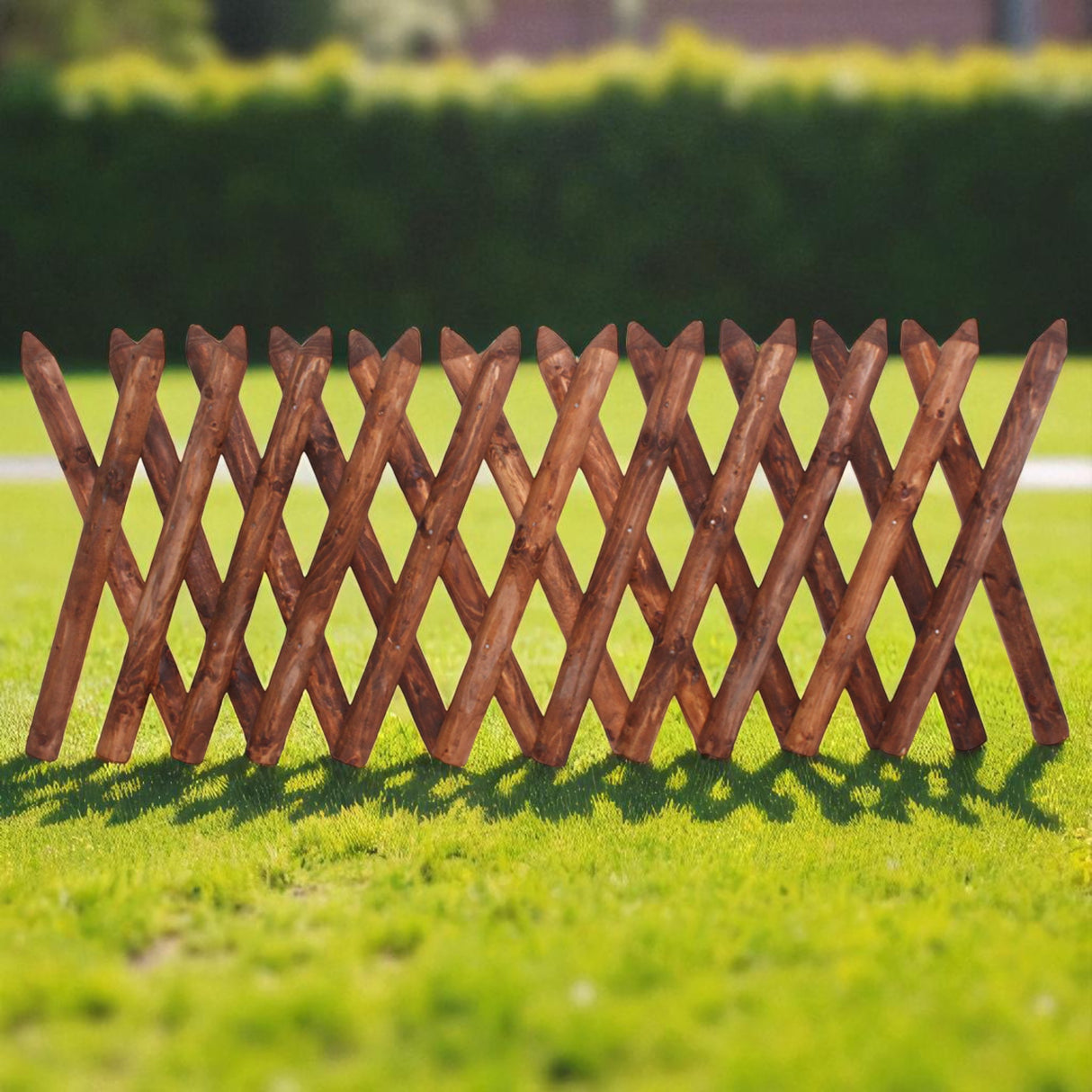 Gartenzaun Element - Jägerzaun - KDI Braun