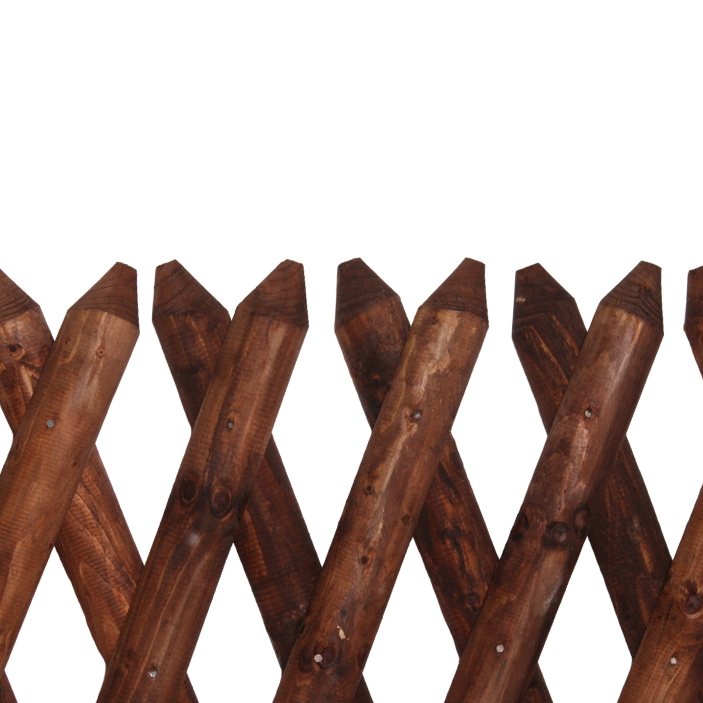 Zaunlatte Stakete Senkrechtzaun Jägerzaun - KDI Braun