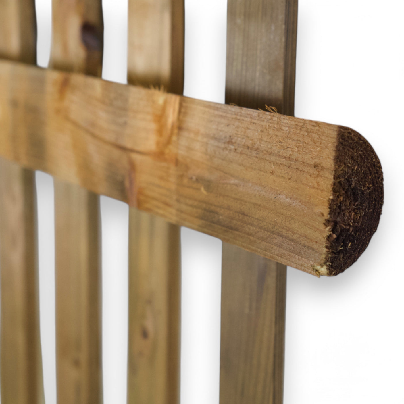 Gartenzaun Element - Senkrechtzaun - KDI Braun