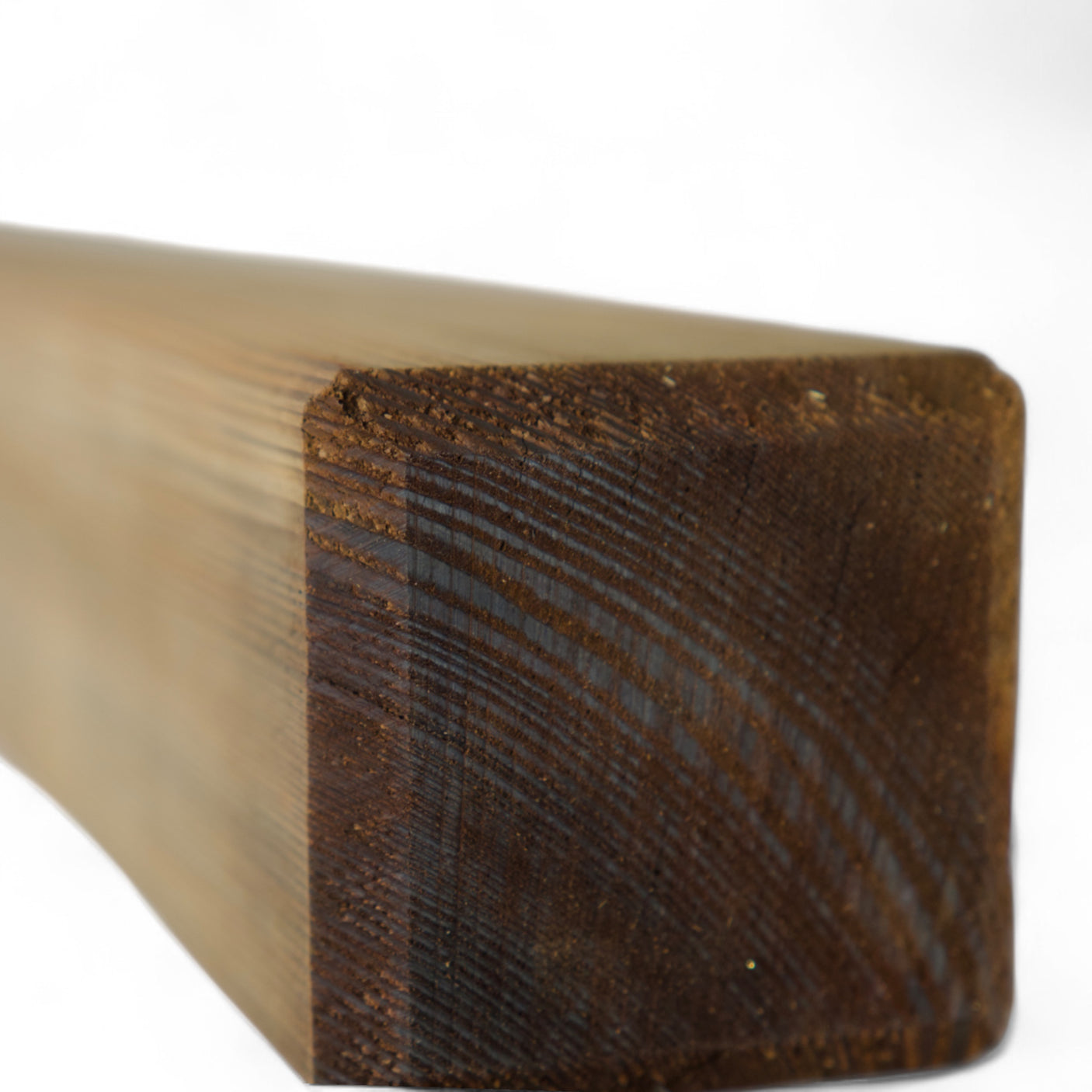 Vierkantpfosten stumpf - Kiefer - KDI Braun