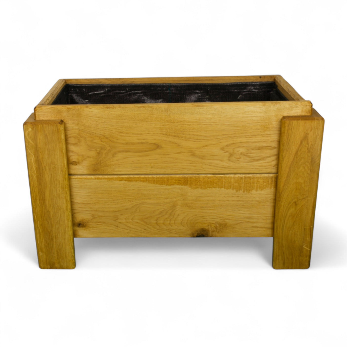 Pflanzkübel, Blumenkübel - Eiche - Verse - Lasiert