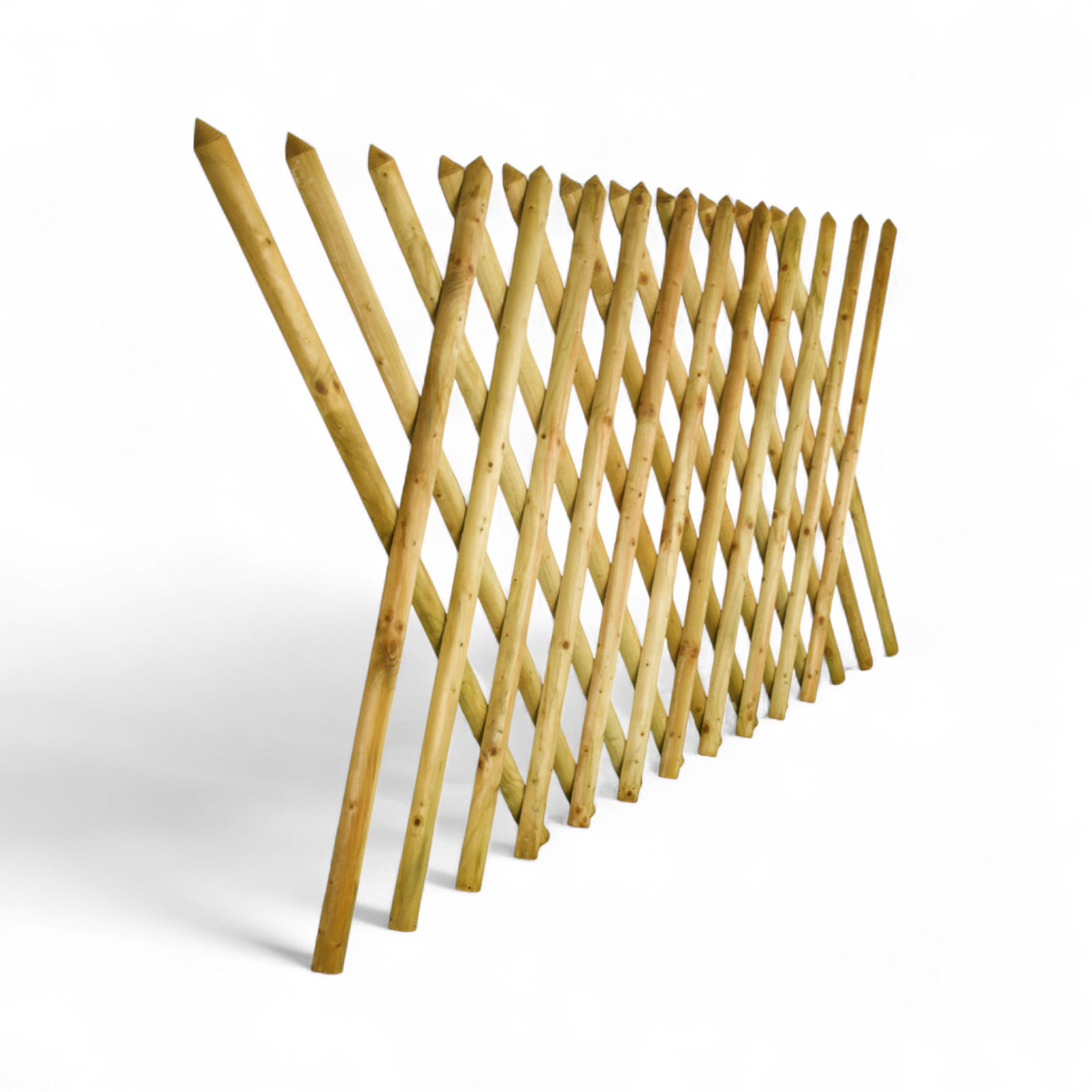 Gartenzaun Element 120 cm - Jägerzaun - KDI Grün