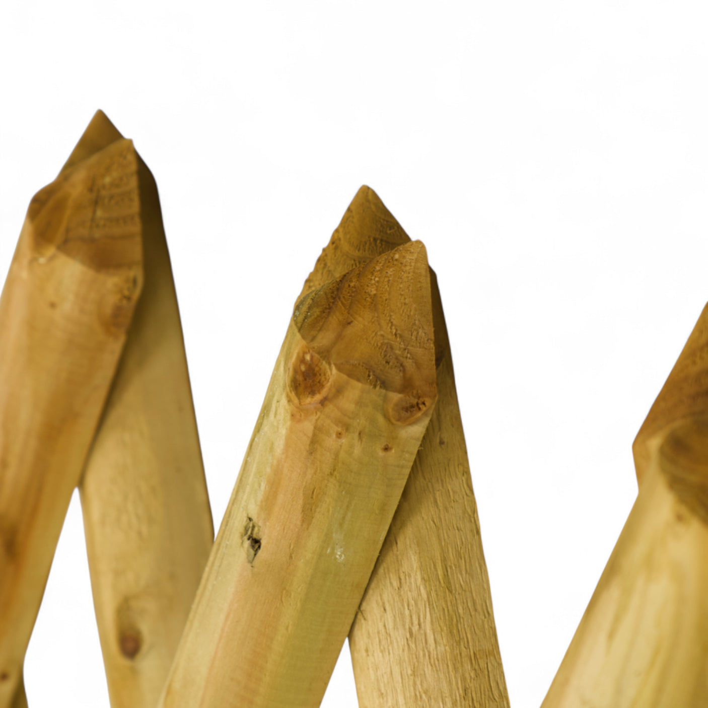 Gartenzaun Element 120 cm - Jägerzaun - KDI Grün