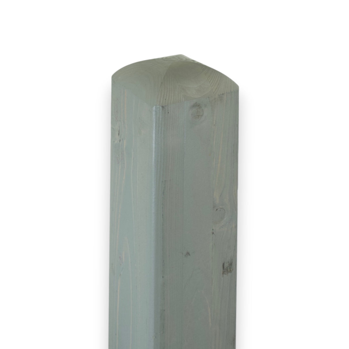 Vierkantpfosten stumpf - Leimholzpfosten - Grau Lasiert 9 x 110 cm