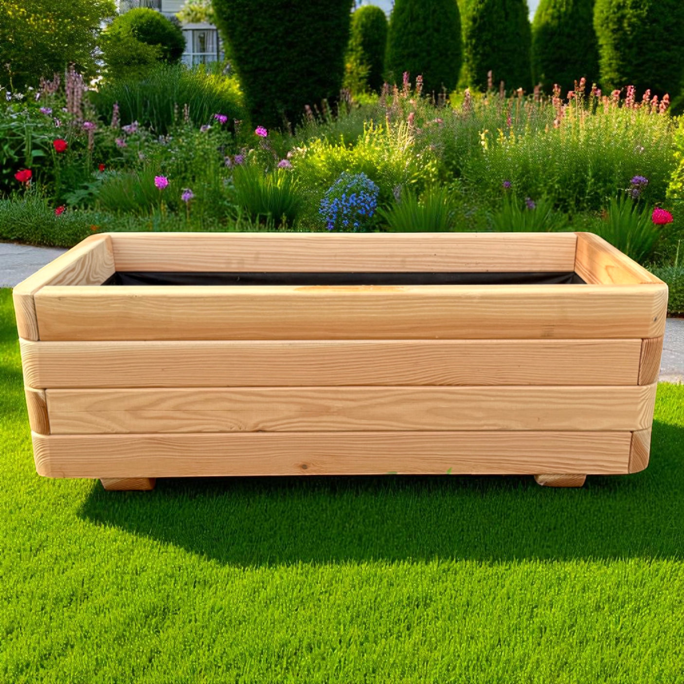 Pflanzkübel Blumenkübel - Lenne - Douglasie Natur