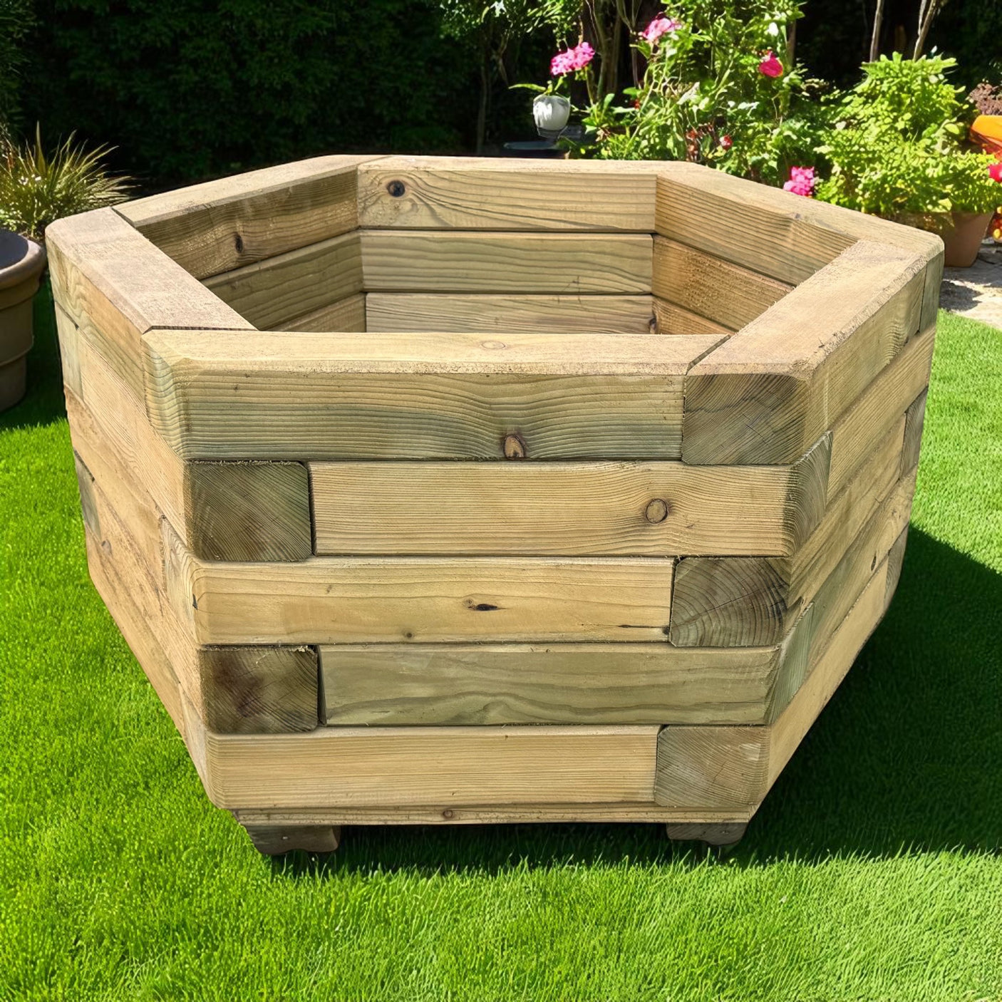 Sechseck Pflanzkübel Blumenkübel - Veischede - KDI