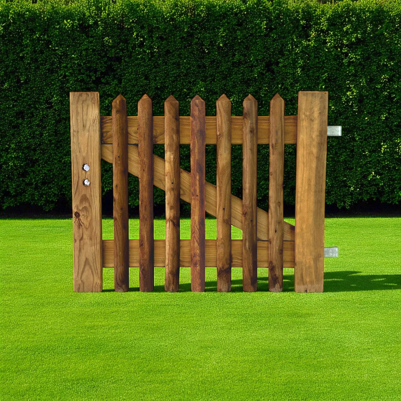 Senkrechtzauntor Törchen - Gartenzaun - KDI Braun