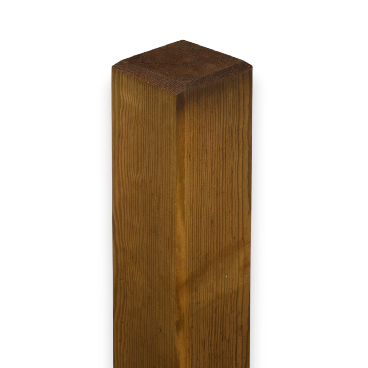 Vierkantpfosten stumpf - Kiefer - KDI Braun