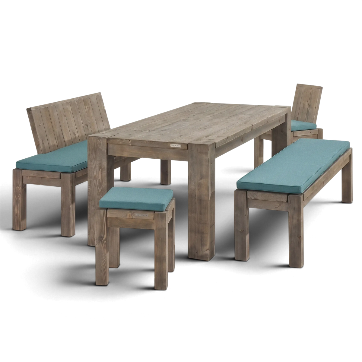 Loungebank Massivholz mit Lehne - Salweytal - ANTE NEO