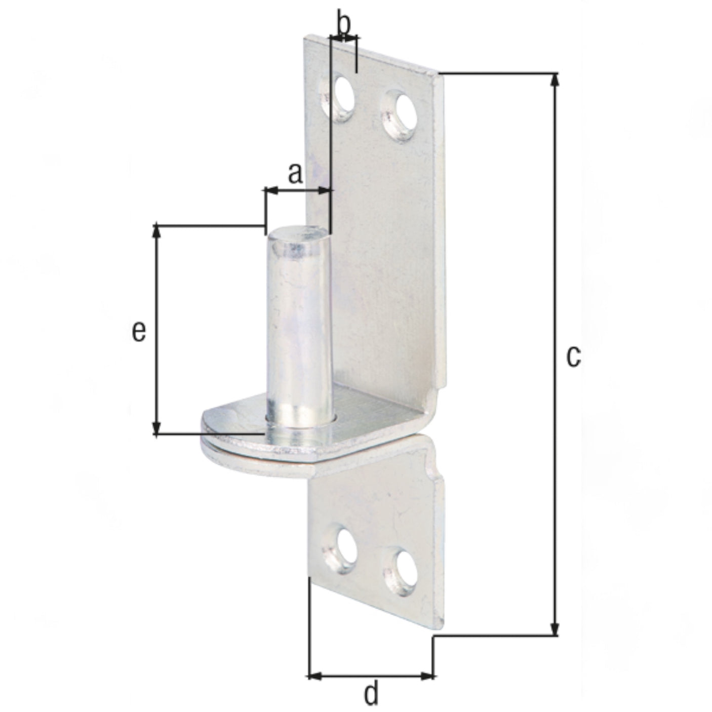 Kloben auf Platte, DI-Haken