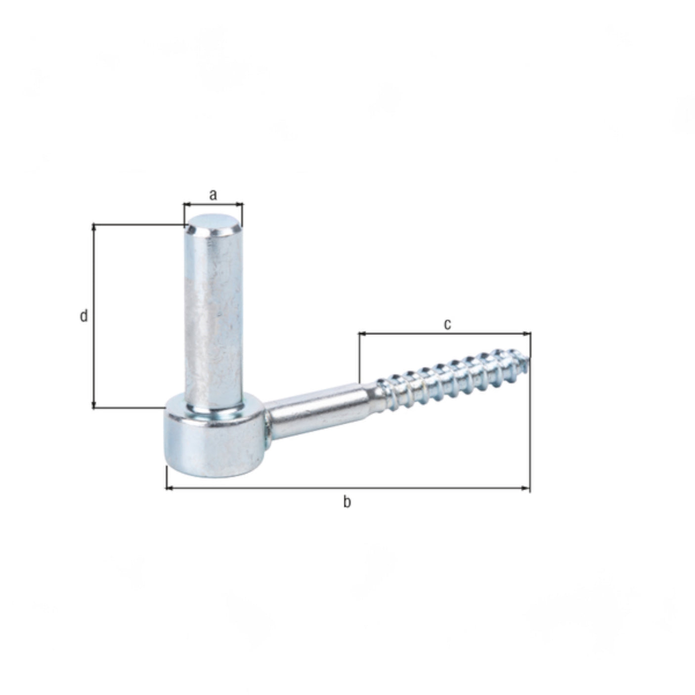 Kloben zum einschrauben, J-Haken