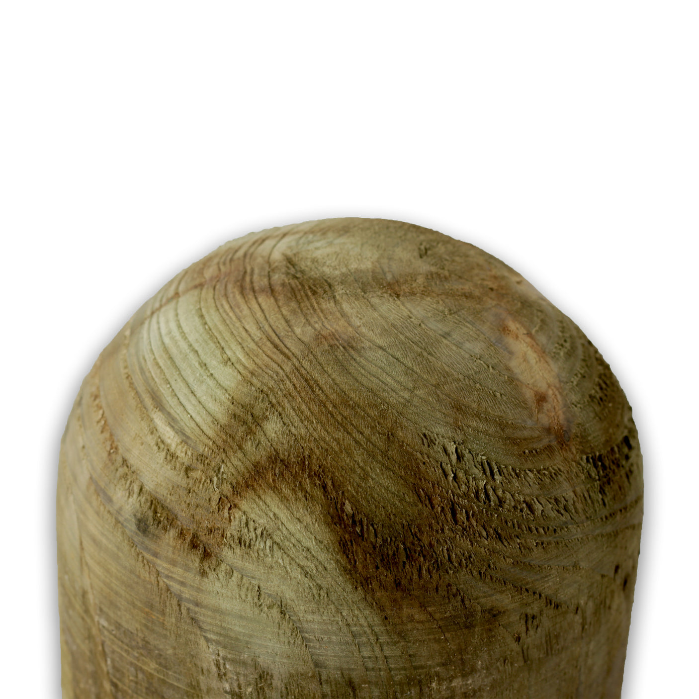 Holzpoller Rundholz - KDI Braun - Rund