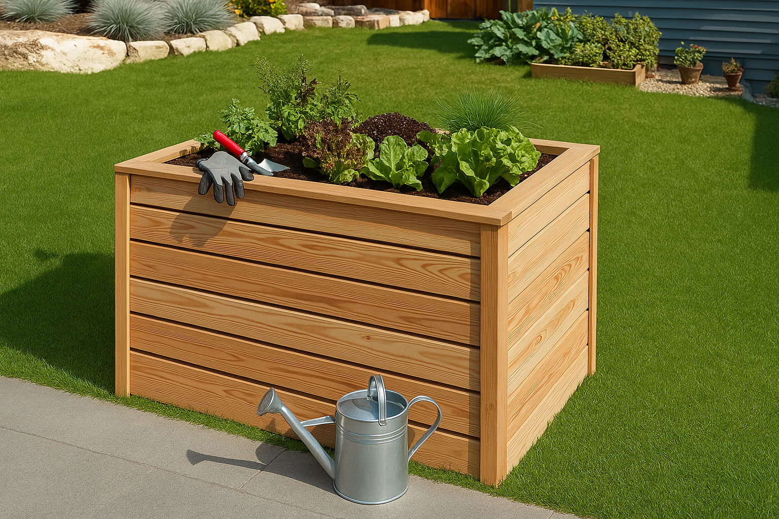 Hochbeet aus Holz selber bauen – Anleitung & Materialien