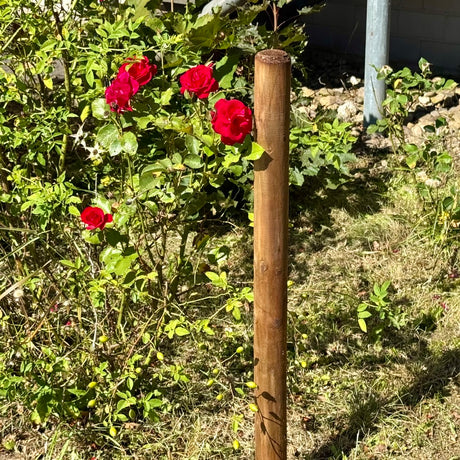 Baumpfahl Pfosten - KDI Braun - Rund (Test)