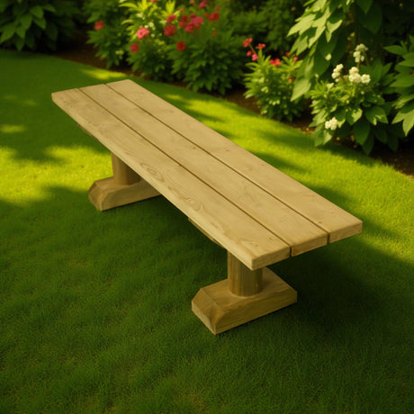 Gartenbank Holzbank ohne Lehne - KDI - Oestertal