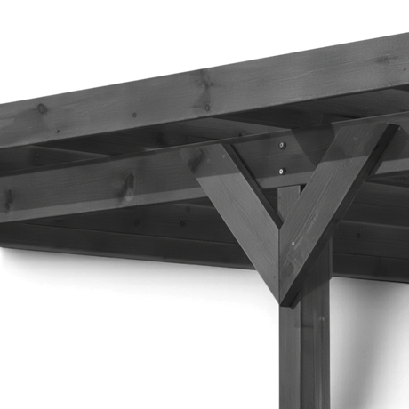 Einzelcarport Willingen - KDI / Lasiert / Douglasie