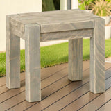 Loungehocker Massivholz ohne Lehne - Salweytal - ANTE NEO