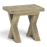 Loungehocker Massivholz ohne Lehne - Steingrund - ANTE NEO