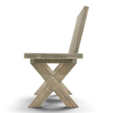 Loungebank Massivholz mit Lehne - Steingrund - ANTE NEO