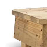 Sitzfläche mit Zarge des Stehtischhockers im Detail